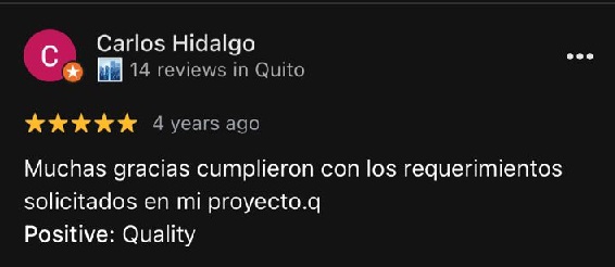 Reseña 5 Google Maps